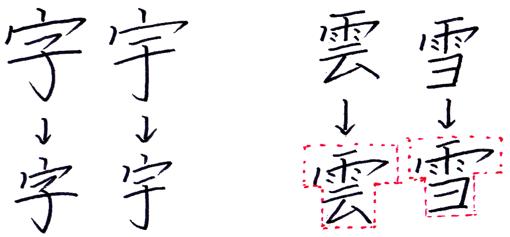 美文字の書き方 の基本を覚えましょう